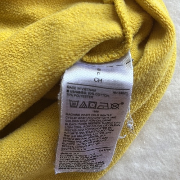 Gap Women’s Sweatshirt in Sunshine Yellow ☀️ Excellent Condition Small - Picture 3 of 5